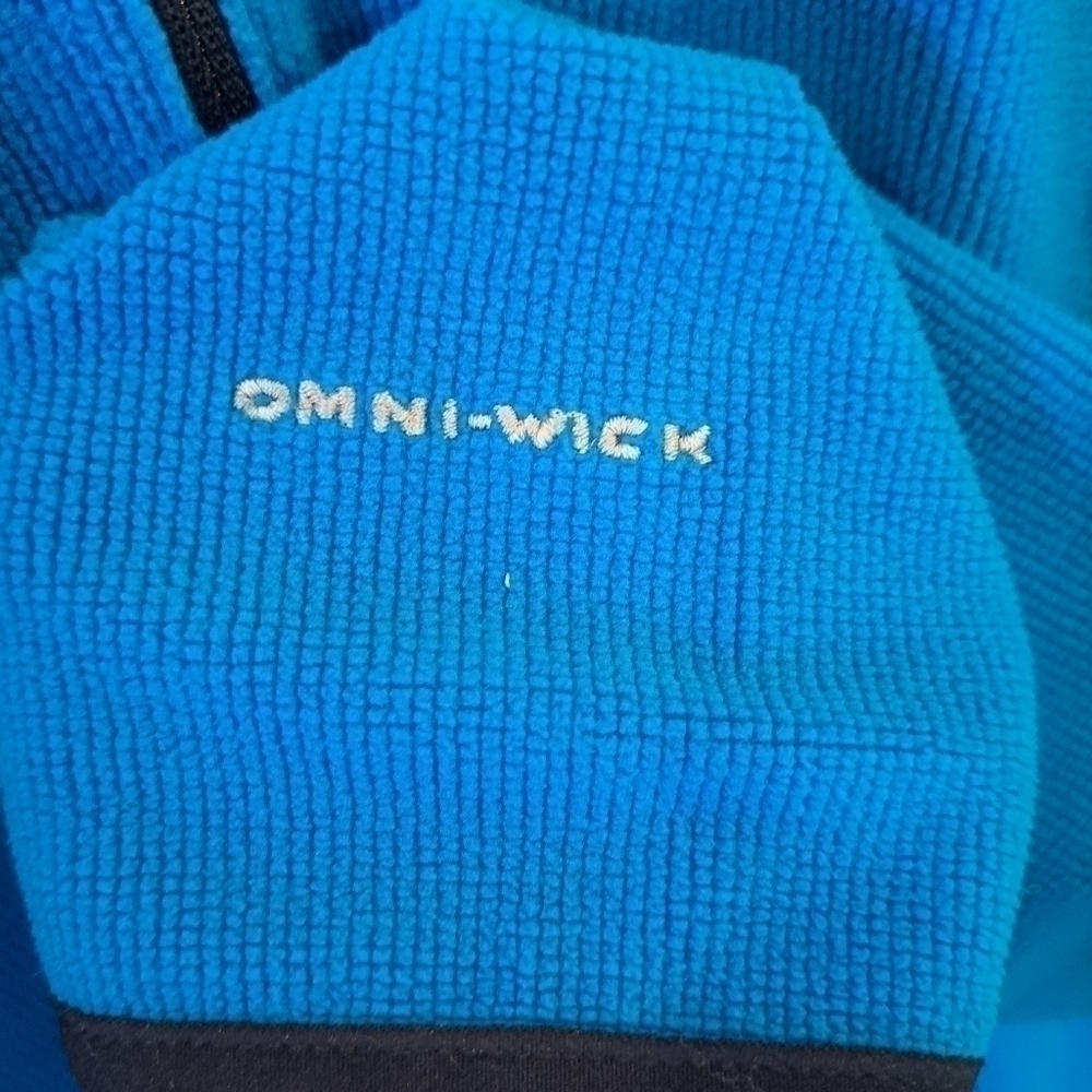 Columbia Women's 1/4 Zip Blue and Black Omni Wick Size Medium - Picture 6 of 11